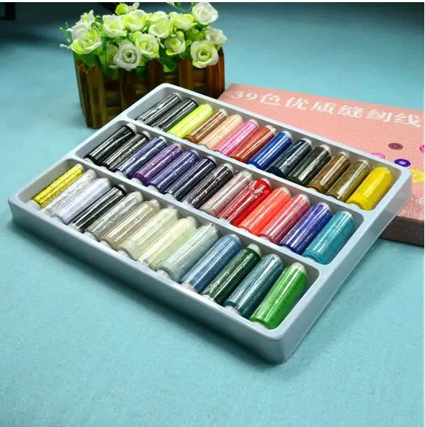 39pcs/set Polyester Spools Sewing Threads Mixed Colors Hand Sewing Machine Yarn Knitting Threads Cones DIY Sewing Accessories
39pcs/set Polyester Spools Sewing Threads Mixed Colors Hand Sewing Machine Yarn Knitting Threads Cones DIY Sewing Accessories