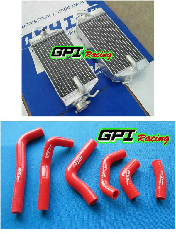 Алюминиевый радиатор + шланг для Honda CRF450R CRF 450R CRF450 02 03 04 2002 2003 2004 | Автомобили и