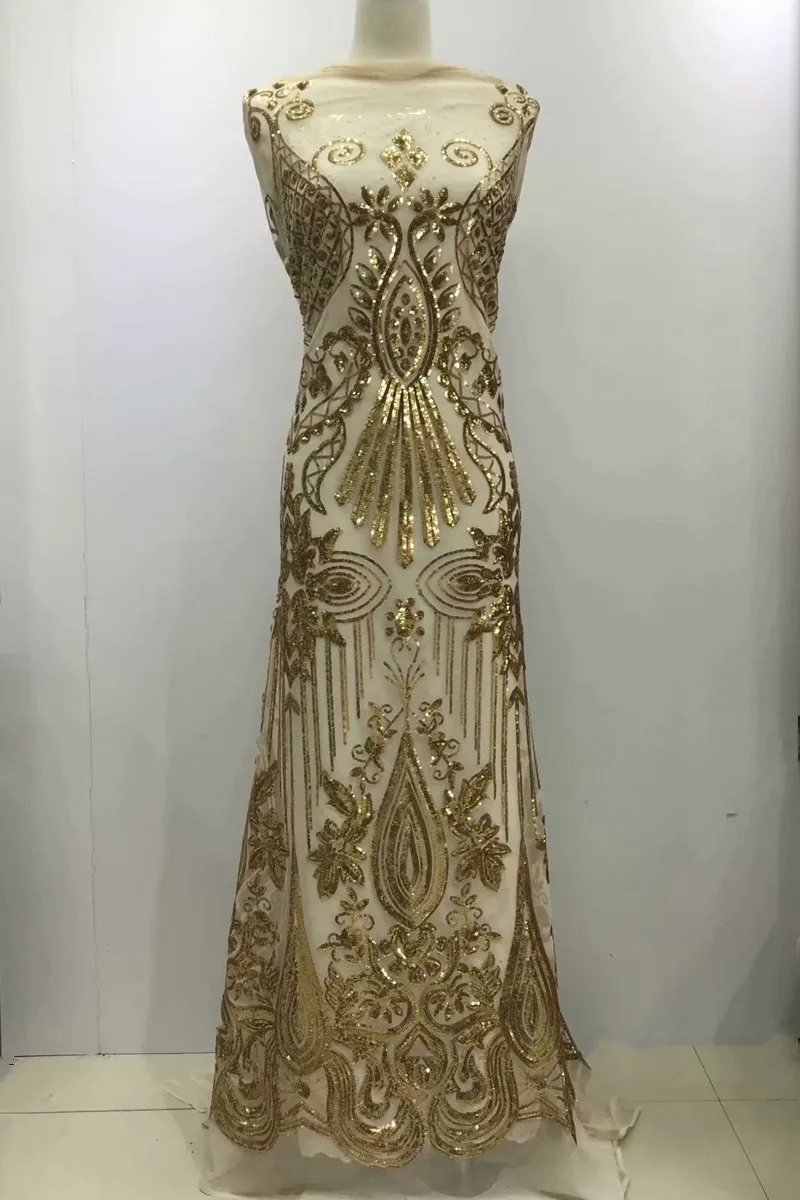 2019 high quality sequence French Nigerian sequins net African tulle mesh sequence lace fabric for dress 5yards/lot JL0115
2019 high quality sequence French Nigerian sequins net African tulle mesh sequence lace fabric for dress 5yards/lot JL0115