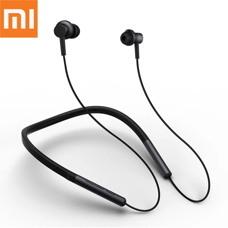 Оригинальные Bluetooth наушники Xiaomi mi с шейным ободом беспроводные гибридные Apt-x