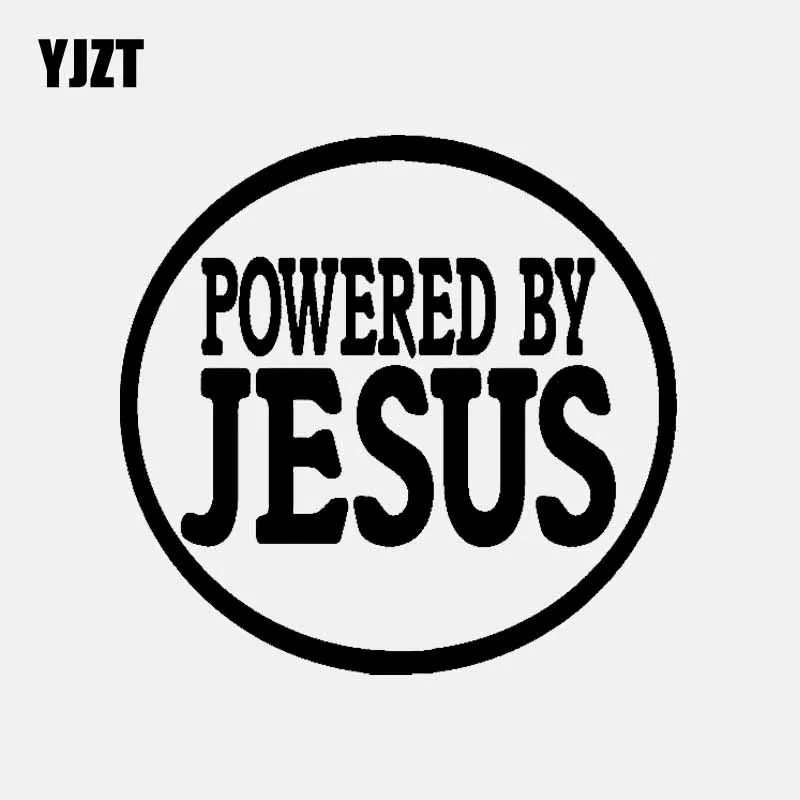 YJZT 14.3CM*13.9CM POWERED BY JESUS Funny Car Sticker Vinyl Decal Black/Silver C3-1449
YJZT 14.3CM*13.9CM POWERED BY JESUS Funny Car Sticker Vinyl Decal Black/Silver C3-1449