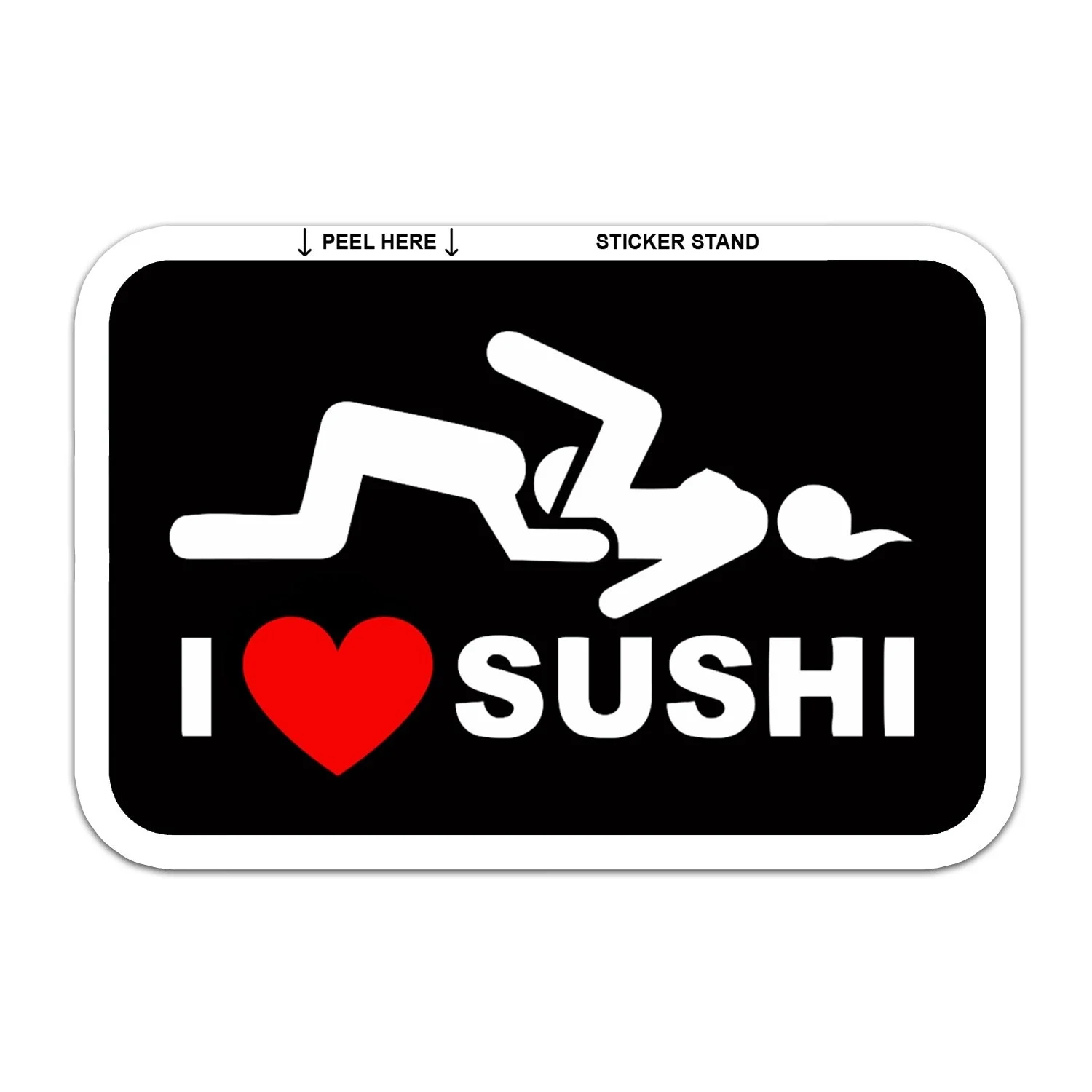 Для I Love Sushi взрослая забавная наклейка на автомобильный бампер окно На...