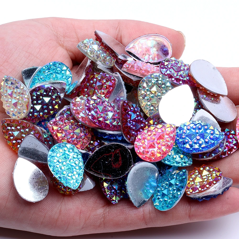Tear Drop 13x18mm 40pcs Many AB Colors Flatback Resin Rhinestones Glue On DIY Crafts Jewelry Making Scrapbooking Decoration
Tear Drop 13x18mm 40pcs Many AB Colors Flatback Resin Rhinestones Glue On DIY Crafts Jewelry Making Scrapbooking Decoration