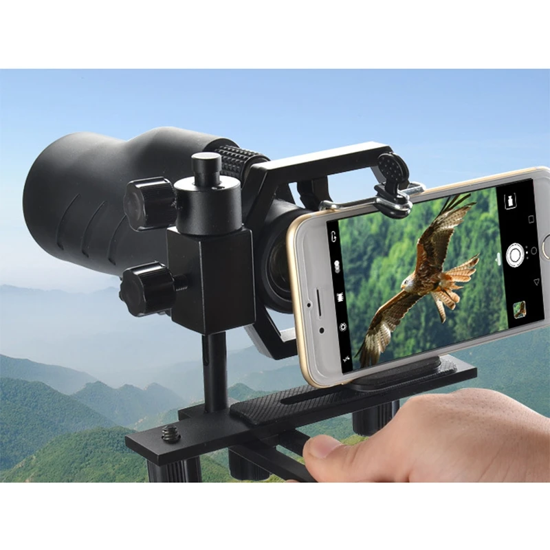 Fully Metal Telescope Adapter Binoculars Tripod Adapter Brackets for Phone Smartphone Camera Telescope
Fully Metal Telescope Adapter Binoculars Tripod Adapter Brackets for Phone Smartphone Camera Telescope