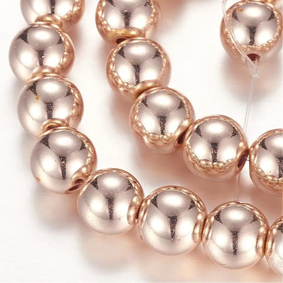 8mm Round Electroplate Non-magnetic Synthetic Hematite Beads Strands,Hole: 0.5mm; about 51~52pcs/strand
8mm Round Electroplate Non-magnetic Synthetic Hematite Beads Strands,Hole: 0.5mm; about 51~52pcs/strand