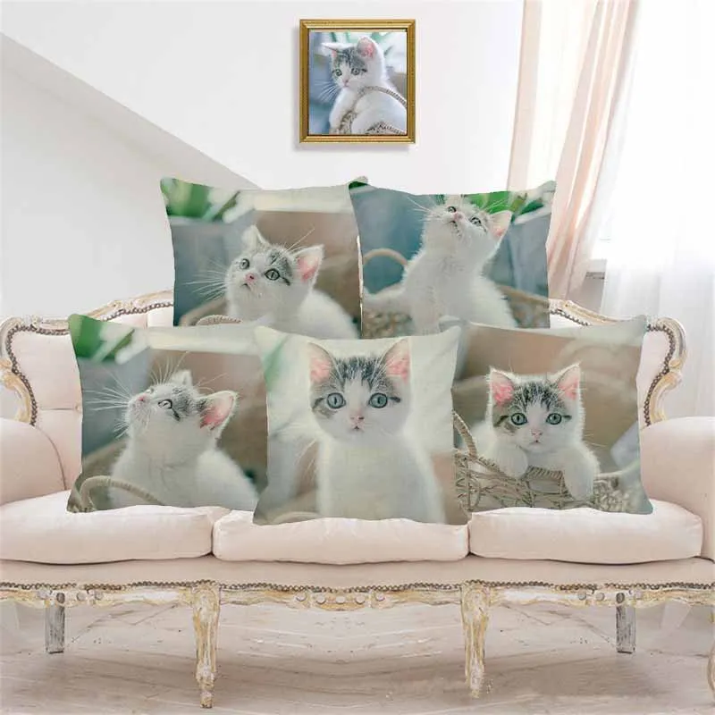 XUNYU Cute Pet Cat Cushion Cover Japanese Style Kitten Linen Pillowcase Bedroom Sofa Decoration Throw Pillowcase 45x45cm C0093
XUNYU Cute Pet Cat Cushion Cover Japanese Style Kitten Linen Pillowcase Bedroom Sofa Decoration Throw Pillowcase 45x45cm C0093