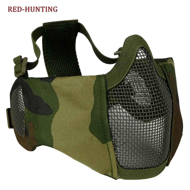 New Tactical Adjustable Foldable Half Face Lower Mask Airsoft Mesh Mask with Ear Protection for Airsoft/Hunting/Paintball
New Tactical Adjustable Foldable Half Face Lower Mask Airsoft Mesh Mask with Ear Protection for Airsoft/Hunting/Paintball