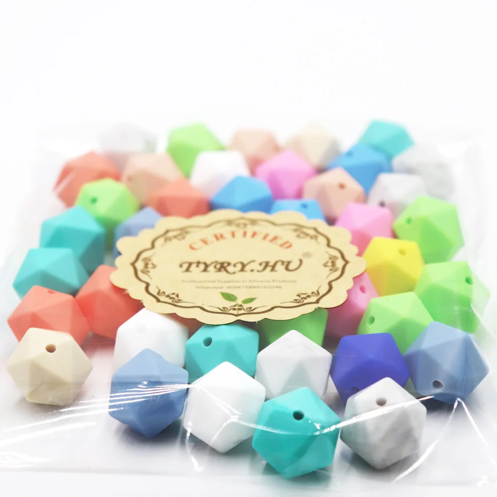 TYRY.HU 30pcs Baby Pacifier Clips Silicone Bead Icosahedron DIY Silicon Teether For Babies Chewing Beads Nursing Toys Mordedor
TYRY.HU 30pcs Baby Pacifier Clips Silicone Bead Icosahedron DIY Silicon Teether For Babies Chewing Beads Nursing Toys Mordedor
