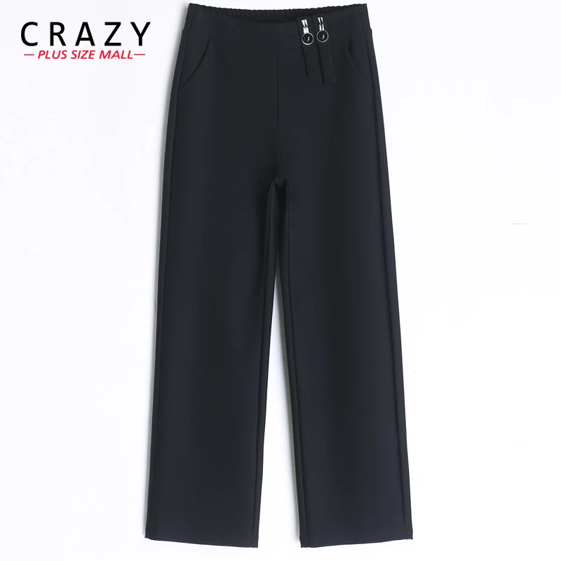 New Winter Fat Plus Size 9XL 7XL 5XL Women Wide Leg Pants Ankle Length High Waist Elastic Loose Pants Black Trousers 1766
New Winter Fat Plus Size 9XL 7XL 5XL Women Wide Leg Pants Ankle Length High Waist Elastic Loose Pants Black Trousers 1766