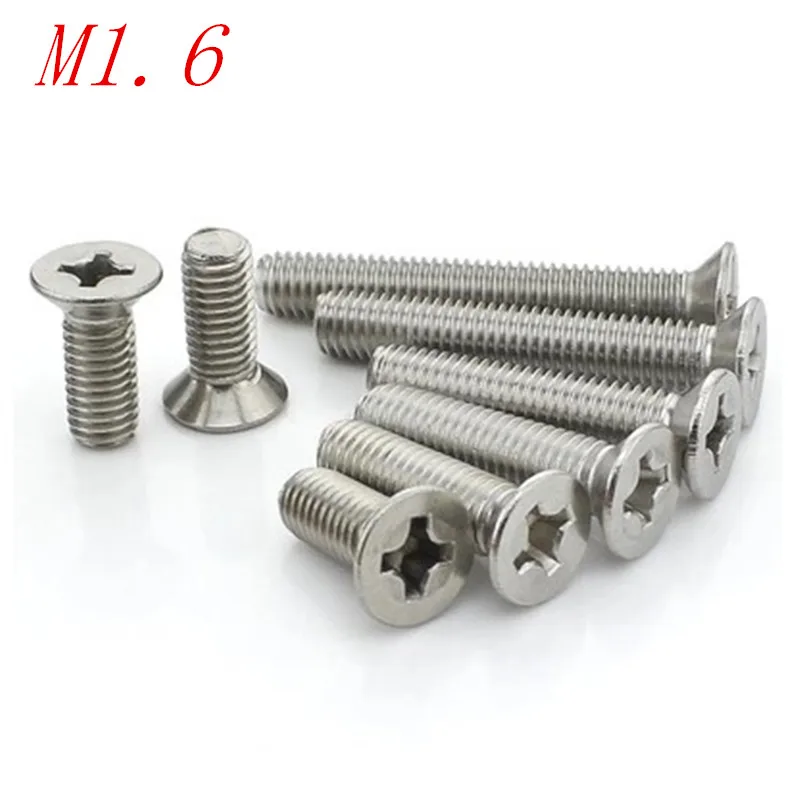 10000pcs/lot DIN965 Stainless Steel 304 M1.6*12 Flat Head Phillips Countersunk Head machine screw
10000pcs/lot DIN965 Stainless Steel 304 M1.6*12 Flat Head Phillips Countersunk Head machine screw