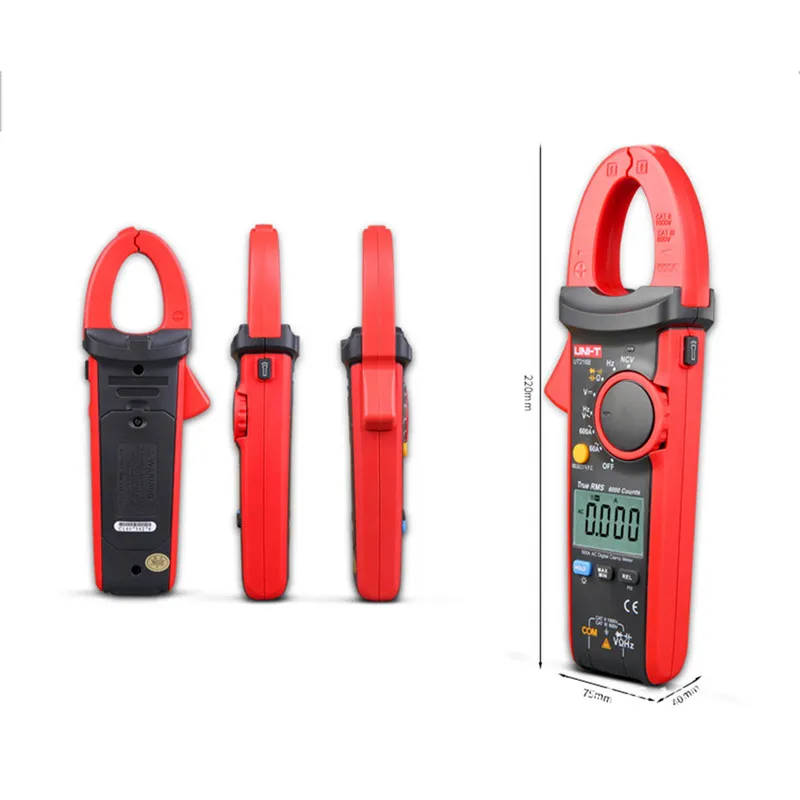 UNI-T UT216A ac dc current clamp meter clamp meter true rms auto range resistance capacitance test clamp multimeter mini
UNI-T UT216A ac dc current clamp meter clamp meter true rms auto range resistance capacitance test clamp multimeter mini