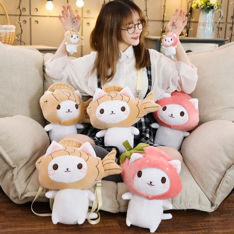 Cute Cartoon Pomfret Burn Hat, Cat, Plush Toy, Dude, Strawberry Hat, Cat, Doll Bag and Hanger
Cute Cartoon Pomfret Burn Hat, Cat, Plush Toy, Dude, Strawberry Hat, Cat, Doll Bag and Hanger