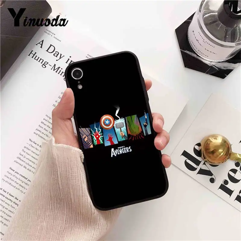 Yinuoda Marvel the Avengers Endgame Super hero hot Phone Cover for iPhone 8 7 6 6S 6Plus X XS MAX 5 5S SE XR 10 11 pro max | Мобильные