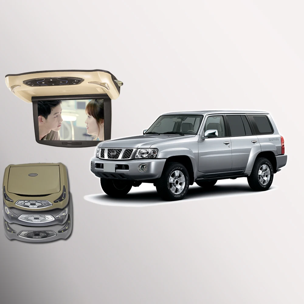 BigBigRoad For Nissan Patrol Car Roof Mounted In Car LED Digital Screen Support HDMI USB FM TV Game IR Remote Flip Down DVD
BigBigRoad For Nissan Patrol Car Roof Mounted In Car LED Digital Screen Support HDMI USB FM TV Game IR Remote Flip Down DVD