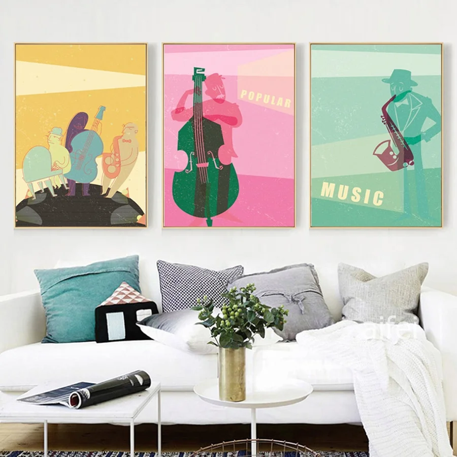 Nordic Decoration Home Art Poster Abstract Cartoon Literary Music Canvas Painting Fashion Wall Art Pictures For Kid Room Nursery
Nordic Decoration Home Art Poster Abstract Cartoon Literary Music Canvas Painting Fashion Wall Art Pictures For Kid Room Nursery