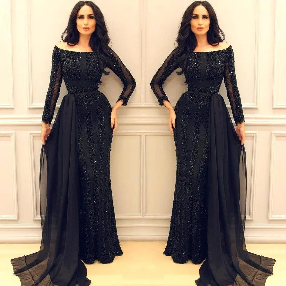 Vestidos de festa Elegant Mermaid Black Navy Prom Dresses Long 2019 Sequin Beaded Mother Of The Bride Dress Prom Party Dresses
Vestidos de festa Elegant Mermaid Black Navy Prom Dresses Long 2019 Sequin Beaded Mother Of The Bride Dress Prom Party Dresses
