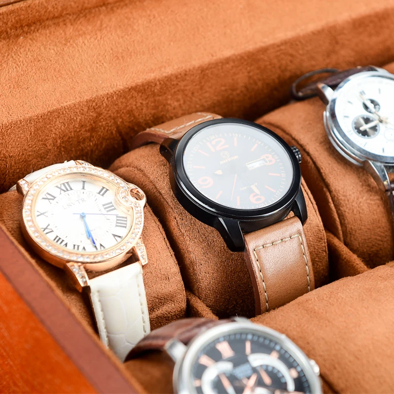 10 Slots Wood Watch Boxes Case Luxury Wooden Watch Organizer With Lock Jewelry Display Watch Gift Case Holder
10 Slots Wood Watch Boxes Case Luxury Wooden Watch Organizer With Lock Jewelry Display Watch Gift Case Holder