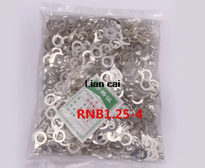 200PCS RNB1.25-4 Non-insulated ring terminal electrical wire crimp naked connector AWG 22-16
200PCS RNB1.25-4 Non-insulated ring terminal electrical wire crimp naked connector AWG 22-16