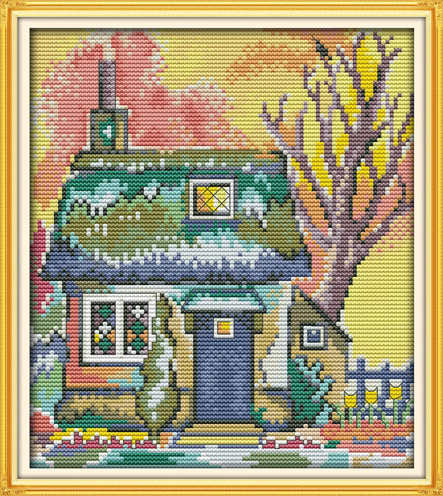 The cabin cross stitch kits flower autumn garden cartoon Aida count 14ct 11ct printed embroidery DIY handmade needlework supply
The cabin cross stitch kits flower autumn garden cartoon Aida count 14ct 11ct printed embroidery DIY handmade needlework supply
