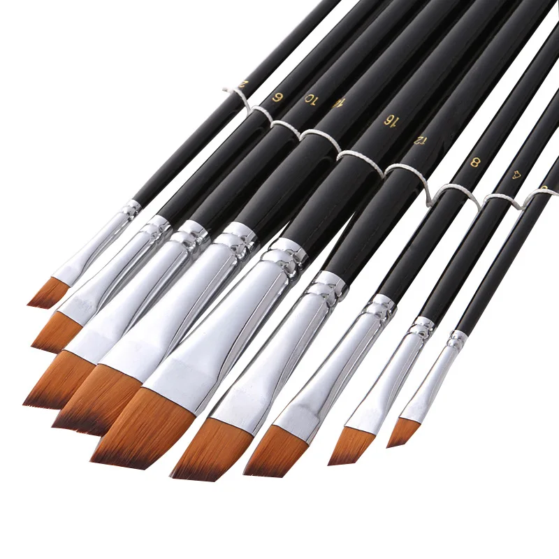 9pcs/set Nylon Acrylic Oil Paint Brush Oblique Painting Brush For Oil Acrylic Brush Pen pincel para pintura Art Supplies 802
9pcs/set Nylon Acrylic Oil Paint Brush Oblique Painting Brush For Oil Acrylic Brush Pen pincel para pintura Art Supplies 802