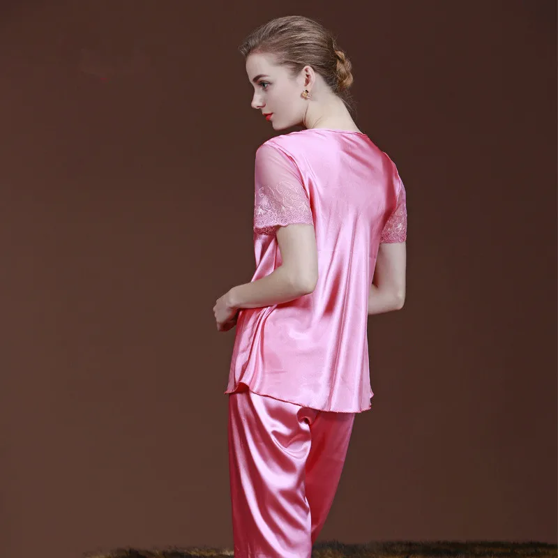 new women pajamas sets summer leisure wear lace High Faux silk Feeling sooft sexy pijama lounge sleep wear TZ007
new women pajamas sets summer leisure wear lace High Faux silk Feeling sooft sexy pijama lounge sleep wear TZ007