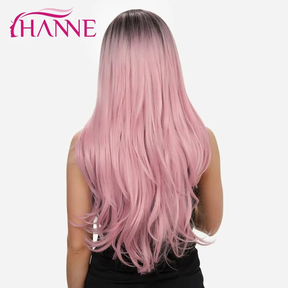 HANNE Synthetic Long Natural Wave Wigs Black to pink Ombre Wig For White or Black Women's Party Or Cosplay
HANNE Synthetic Long Natural Wave Wigs Black to pink Ombre Wig For White or Black Women's Party Or Cosplay