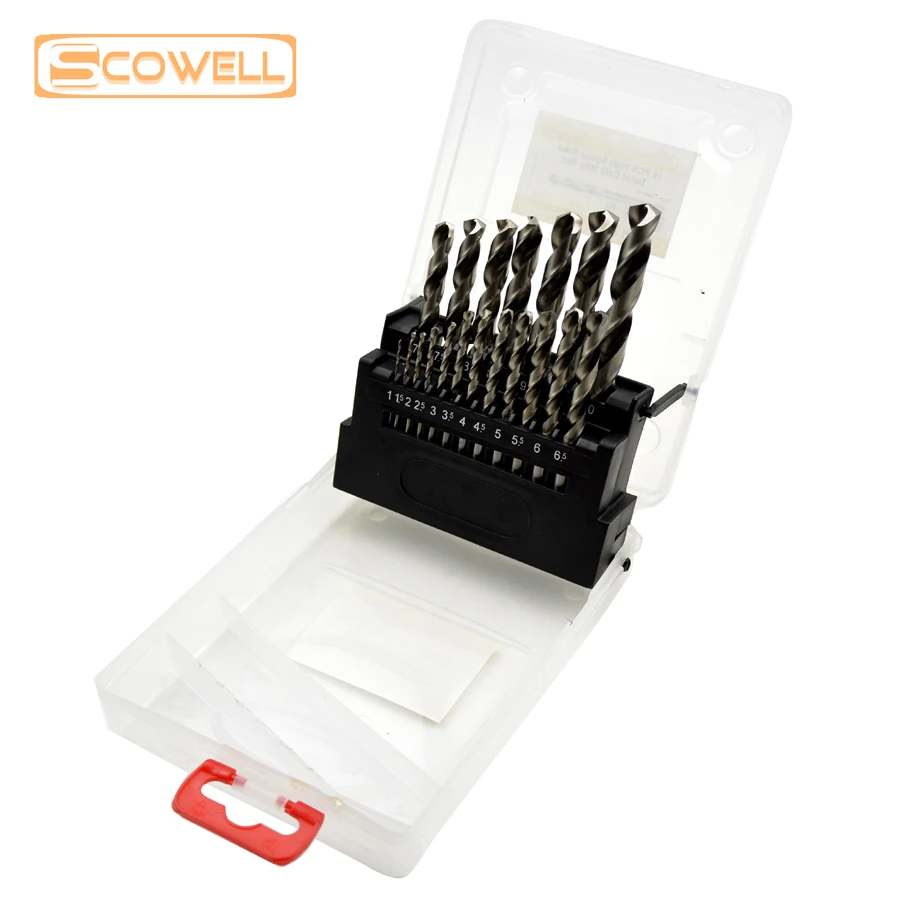30% Off SCOWELL 19pcs HSS Drill Bit for Metal Full Ground High Speed Steel Drilling Bits Set 1.0~10mm Power Tools Accessories
30% Off SCOWELL 19pcs HSS Drill Bit for Metal Full Ground High Speed Steel Drilling Bits Set 1.0~10mm Power Tools Accessories