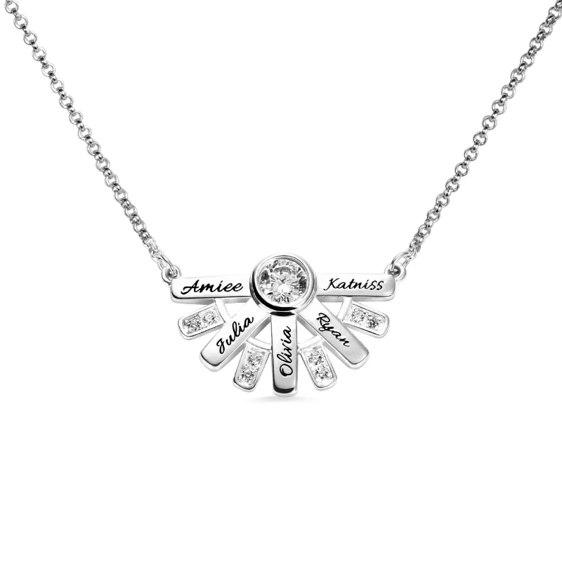 AILIN You are my sun shine Necklace Free Graving Five Names and Custom Birthstone for Your Mom or Grandma
AILIN You are my sun shine Necklace Free Graving Five Names and Custom Birthstone for Your Mom or Grandma