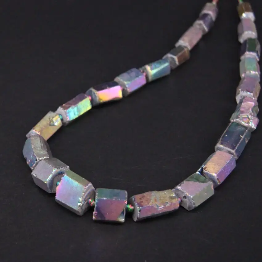 15.5"/strand Natural Rainbow Titanium Crystal Faceted Nugget Pendant Beads,Quartz Stone Freeform Cut Nugget Beads Jewelry Making
15.5"/strand Natural Rainbow Titanium Crystal Faceted Nugget Pendant Beads,Quartz Stone Freeform Cut Nugget Beads Jewelry Making