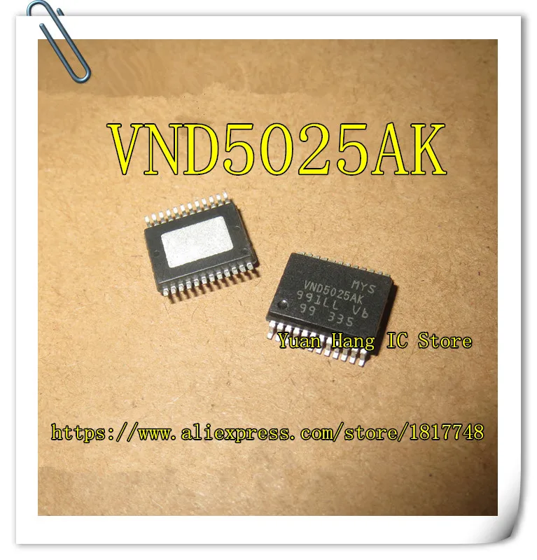 10PCS/LOT VND5025AK VND5025 5025AK SSOP24 Automobile computer board control steering light chip
10PCS/LOT VND5025AK VND5025 5025AK SSOP24 Automobile computer board control steering light chip