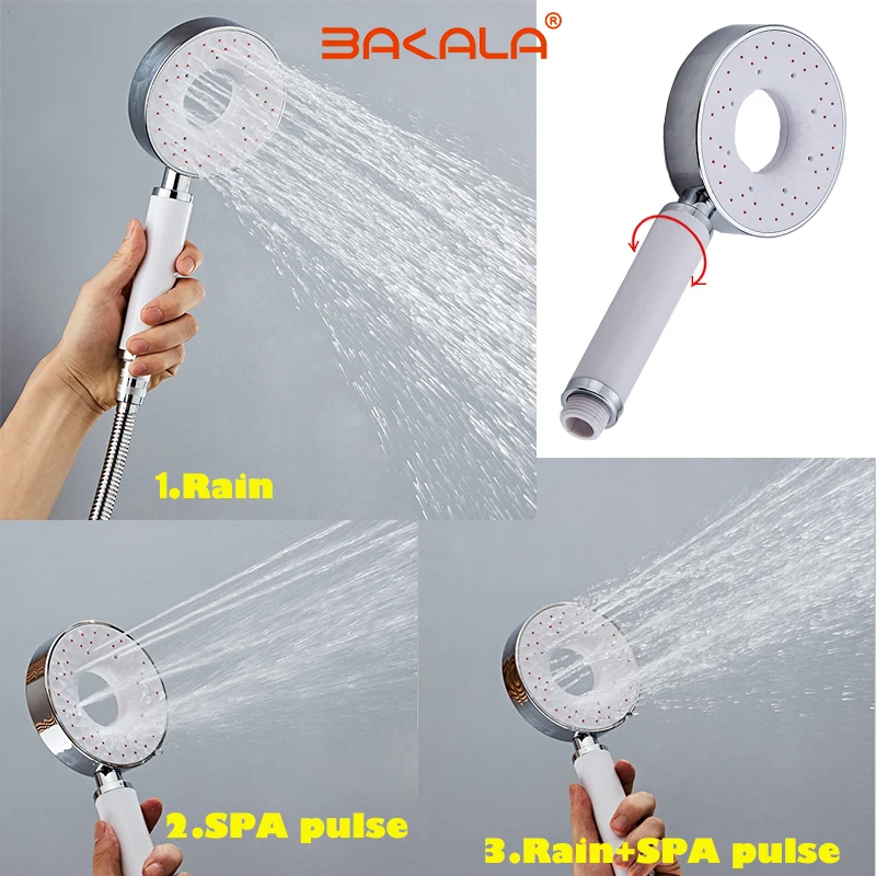 BAKALA Hand Shower,Hand Held Shower Head Bathroom Faucet Accessories Products Solid ABS Chrome Finished,Handheld Showerheads
BAKALA Hand Shower,Hand Held Shower Head Bathroom Faucet Accessories Products Solid ABS Chrome Finished,Handheld Showerheads