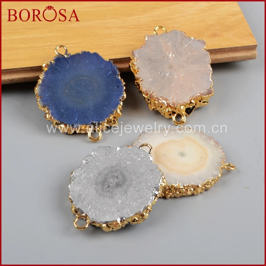 BOROSA Gold Color Rainbow Titanium Solar Quartz Connector,Fashion Drusy AB Color Quartz Stone Connector Gems for Bracelet G1188
BOROSA Gold Color Rainbow Titanium Solar Quartz Connector,Fashion Drusy AB Color Quartz Stone Connector Gems for Bracelet G1188