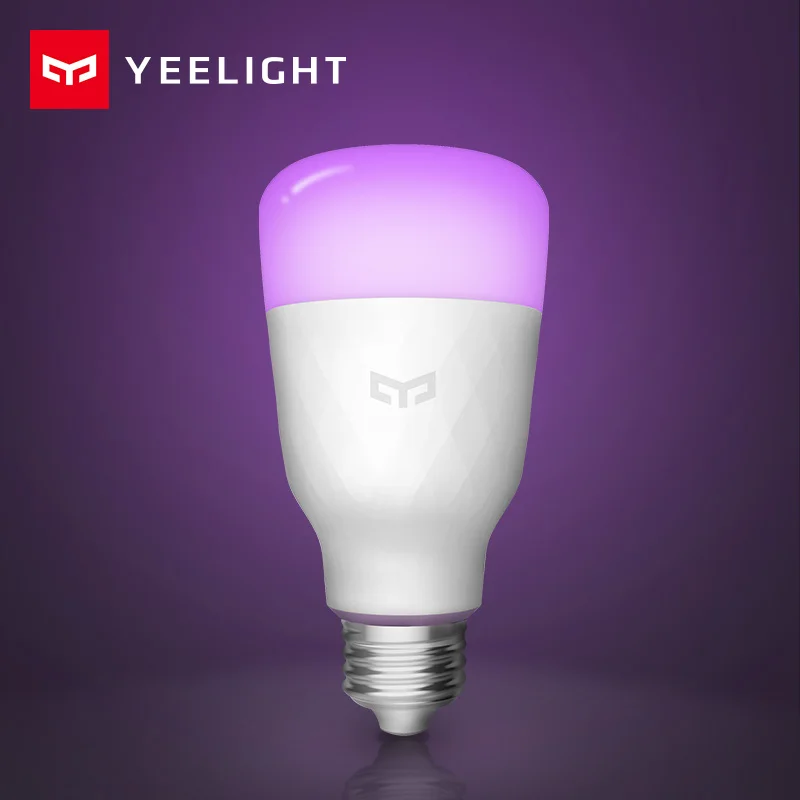 Умная Светодиодная лампа Xiaomi Yeelight цветная 800 люмен 10 Вт E27 лимонная умная iOS Android