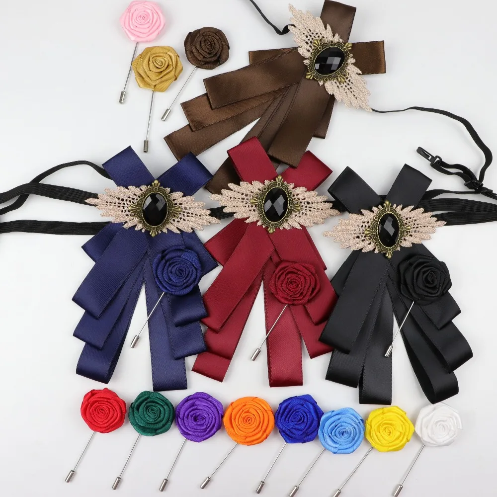 Boutonniere Flower Rose Bow Tie Set Stick Lapel Tie Pin Brooch Badge Cloth Breastpin Corsage
Boutonniere Flower Rose Bow Tie Set Stick Lapel Tie Pin Brooch Badge Cloth Breastpin Corsage