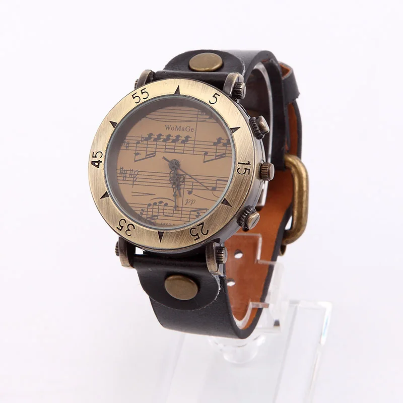 2017 Fashion Mens Women Unisex Musical Notes Wristwatch Retro Bronze Quartz Wrist Watch leather straps WristWatch ~ TT
2017 Fashion Mens Women Unisex Musical Notes Wristwatch Retro Bronze Quartz Wrist Watch leather straps WristWatch ~ TT