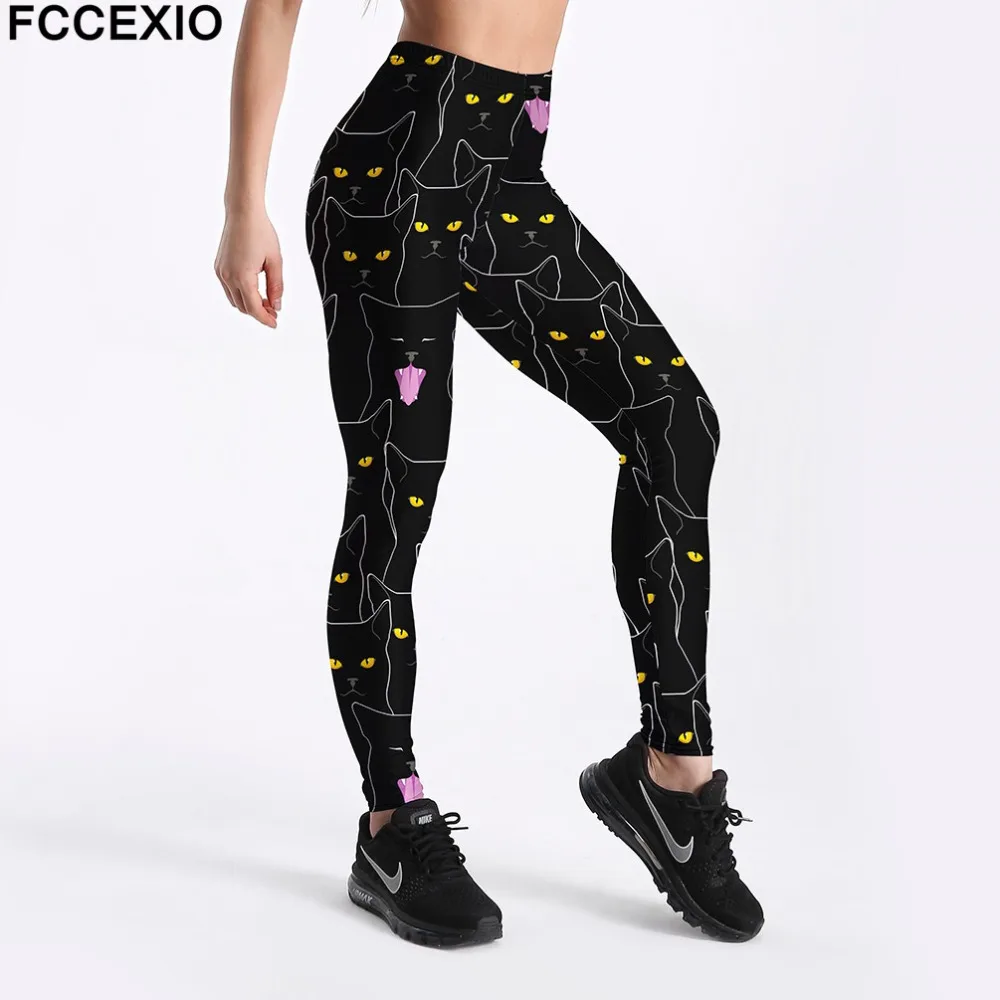 FCCEXIO Women Workout Leggings High Waist Fitness Legging Yellow Eye Cat 3D Printed Leggins Female Leg Pants Leggings
FCCEXIO Women Workout Leggings High Waist Fitness Legging Yellow Eye Cat 3D Printed Leggins Female Leg Pants Leggings