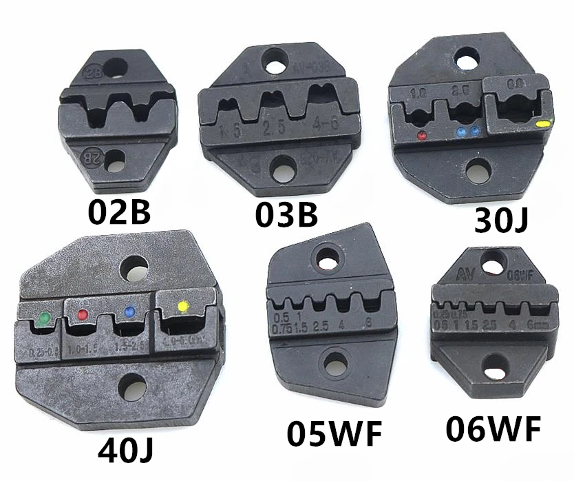 CRIMPING PILER Crimping machine one set 02B / 03B / 30J /40J / 05WF/ 06WF Tool parts modules one set jaws
CRIMPING PILER Crimping machine one set 02B / 03B / 30J /40J / 05WF/ 06WF Tool parts modules one set jaws