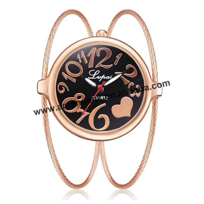 Women's Fashion Casual Alloy Wire Quartz Analog Bracelet Bangle Wrist Watch Hot Fashion Women Big Number Wrist Watches
Women's Fashion Casual Alloy Wire Quartz Analog Bracelet Bangle Wrist Watch Hot Fashion Women Big Number Wrist Watches
