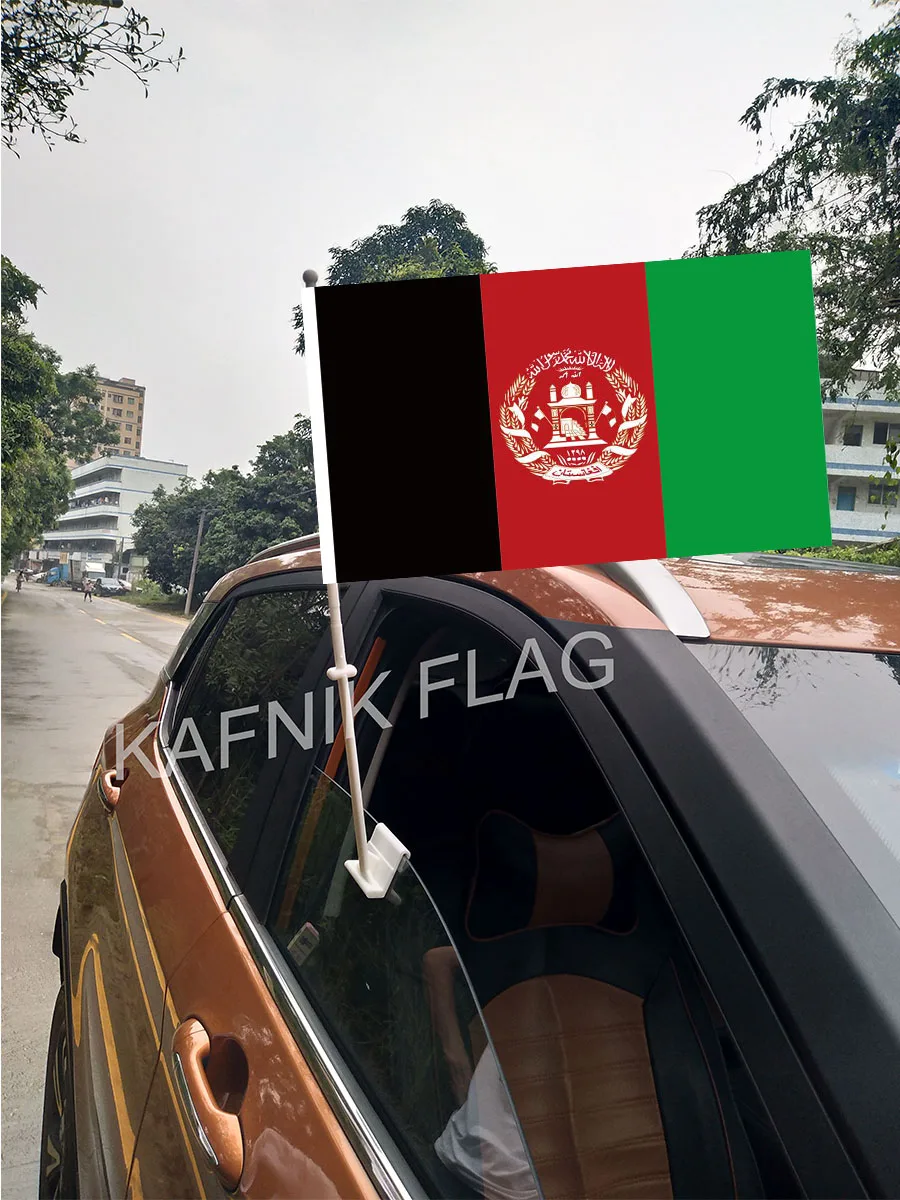 KAFNIK,30*45CM Afghanistan Window Car Flags and Banners Countries World Custom Flags with 43/52cm flagpole for car decoration
KAFNIK,30*45CM Afghanistan Window Car Flags and Banners Countries World Custom Flags with 43/52cm flagpole for car decoration
