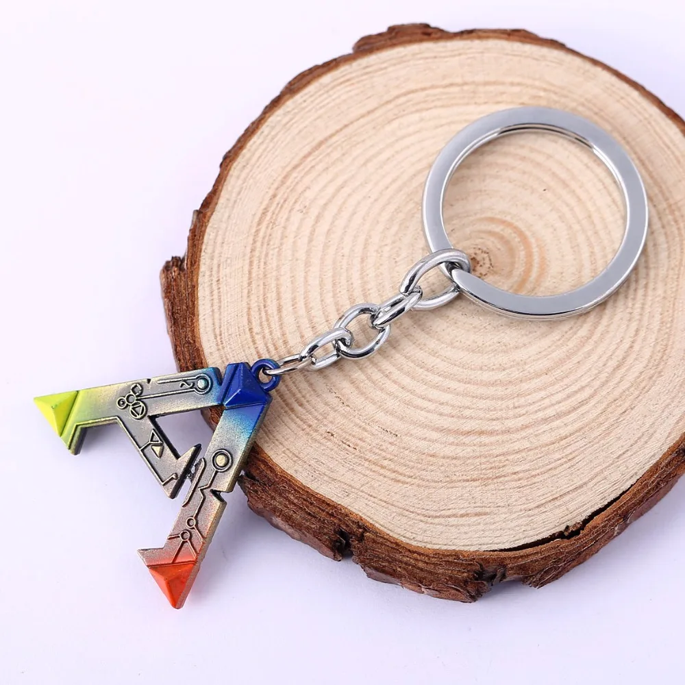 10 шт./лот ARK Survival Evolved брелки для ключей Porte Clef Marque Llaveros мужчин ювелирные изделия