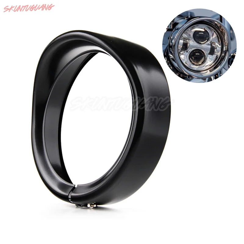 Black/Chrome 7" Inch Headlight Visor Trim Beauty Ring for Touring Road King Electra Glide softail FLD/FLH Trim Ring
Black/Chrome 7" Inch Headlight Visor Trim Beauty Ring for Touring Road King Electra Glide softail FLD/FLH Trim Ring