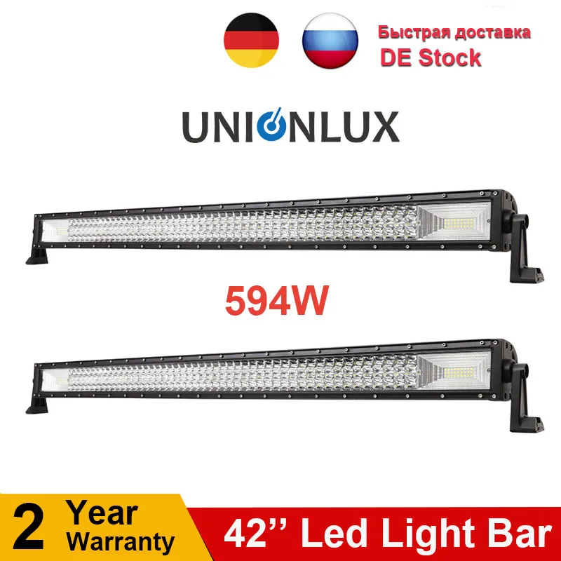 7D Straight Triple Row 594w LED Light Bar 42inch Offroad Led Bar Combo Beam For 12v 24v 4WD Driving Lamp Truck Car SUV ATV
7D Straight Triple Row 594w LED Light Bar 42inch Offroad Led Bar Combo Beam For 12v 24v 4WD Driving Lamp Truck Car SUV ATV