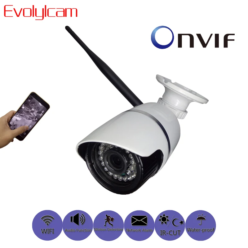Evolylcam Audio Wireless HD 720P 1MP/ 960P 1.3MP/ 1080P 2MP IP Camera WiFi P2P Onvif Security Metal Bullet Alarm IR CCTV Camera
Evolylcam Audio Wireless HD 720P 1MP/ 960P 1.3MP/ 1080P 2MP IP Camera WiFi P2P Onvif Security Metal Bullet Alarm IR CCTV Camera