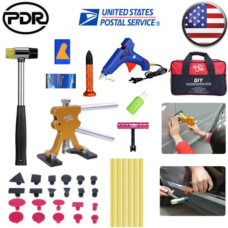 Super PDR Rubber Hammer Dent Lifter Glue Gun Glue Sticks Dent Removal Tools Paintless Repair Tools
Super PDR Rubber Hammer Dent Lifter Glue Gun Glue Sticks Dent Removal Tools Paintless Repair Tools