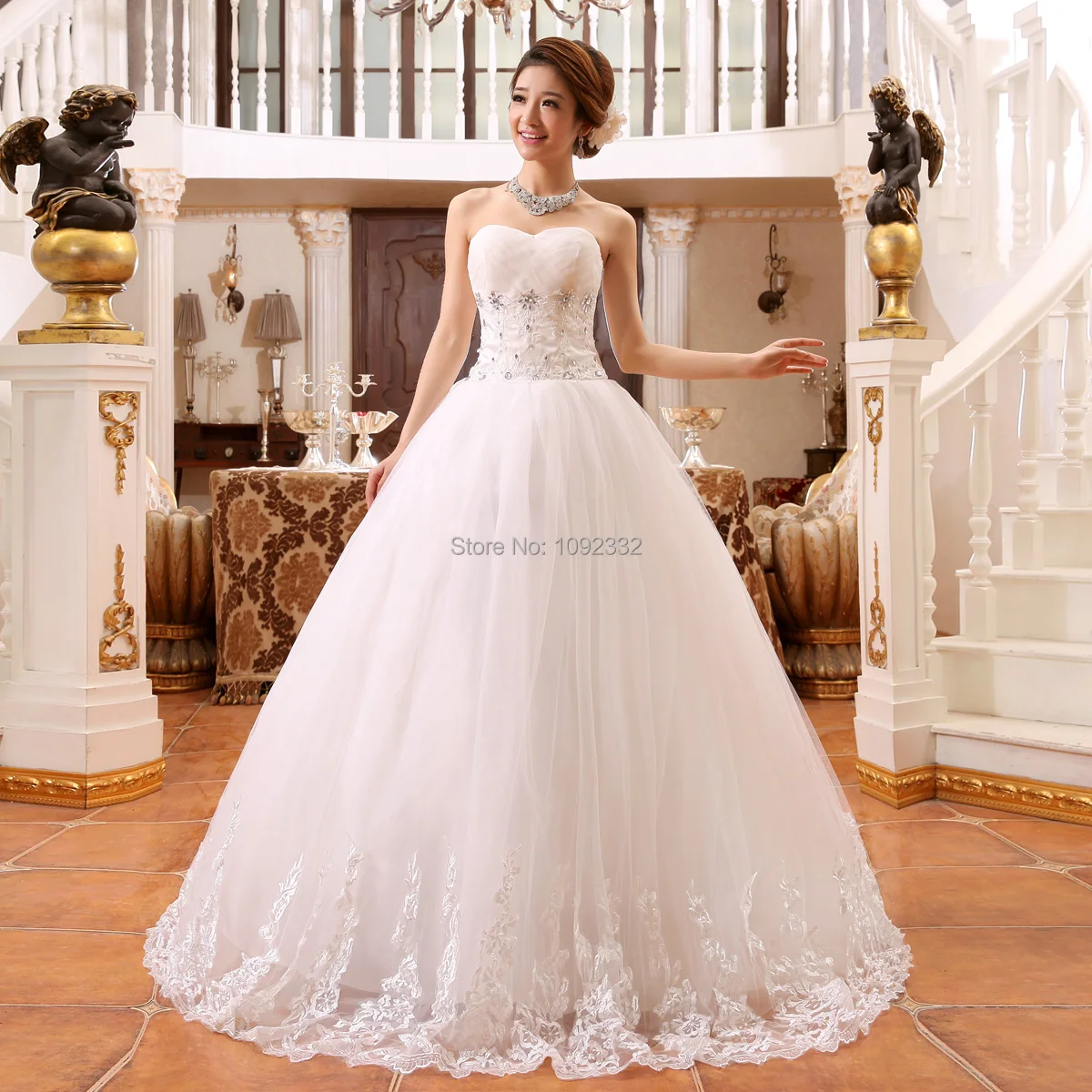 s Stock 2016 New Plus size bridal gown women wedding dress lace up slim princess appliques strapless ball gown 351XXN
s Stock 2016 New Plus size bridal gown women wedding dress lace up slim princess appliques strapless ball gown 351XXN