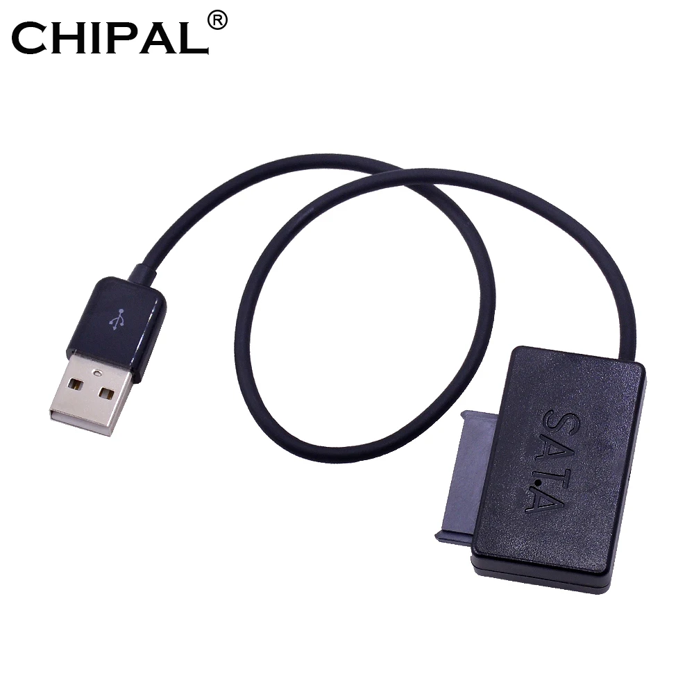 CHIPAL SATA II к USB адаптеру 2 0 13Pin кабель с светодиодный для ноутбука ODD Optical Bay го
