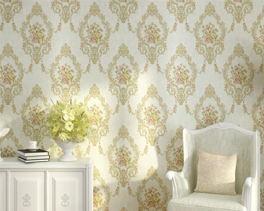 Beibehang European embossed Damascus Flower Wallpapers Living Room 3D Wallpaper Warm Yellow Wallpaper Roll papel de parede
Beibehang European embossed Damascus Flower Wallpapers Living Room 3D Wallpaper Warm Yellow Wallpaper Roll papel de parede