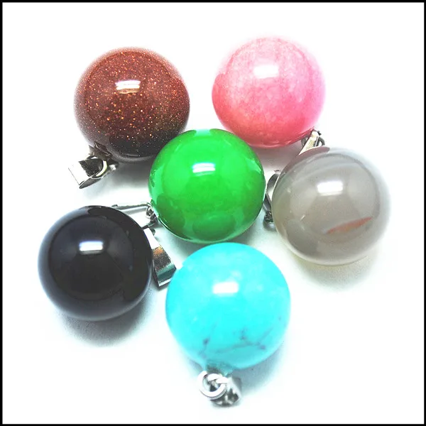 6pcs nature gem stone round ball pendants charms mens pendants DIY making jewelry findings natural semi precious stone size 14mm
6pcs nature gem stone round ball pendants charms mens pendants DIY making jewelry findings natural semi precious stone size 14mm