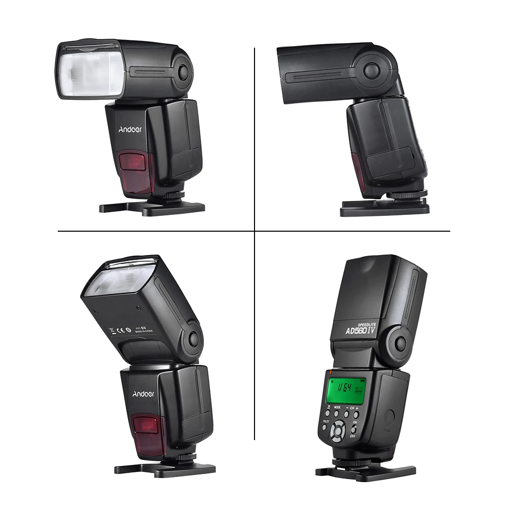 Andoer AD560 2.4G Wireless On-camera Slave Flash Speedlite for Canon Nikon Olympus Pentax Sony A7 II A7S A7R | Электроника