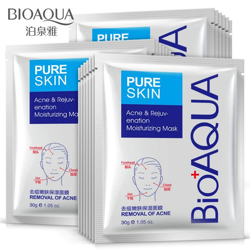 BIOAQUA Skin Care Women Remove Acne Moisturizing Face Masks Oil Control Natural Essence Whitening Mask
BIOAQUA Skin Care Women Remove Acne Moisturizing Face Masks Oil Control Natural Essence Whitening Mask